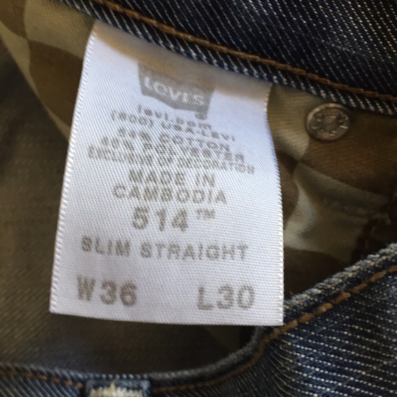 Levi's Jeans 514 slim straight cut. - Picture 6 of 6